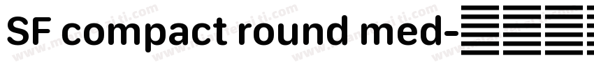 SF compact round med字体转换